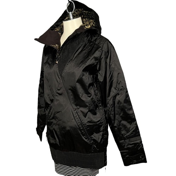 B by Burton S/M Snowboard Lana Pullover Hoodie Jacket Black Gold - Picture 11 of 16